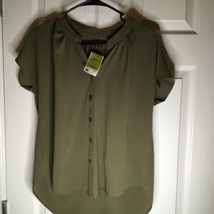 Hunter green blouse